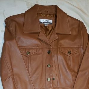 Leather coat